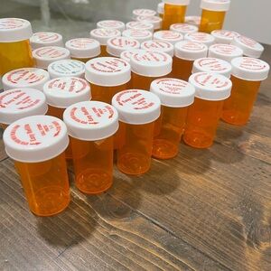 Empty pill bottles